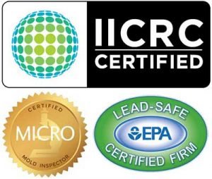 IICRC, MICRO and Lead-Safe badges