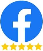Facebook logo with 5-Stars
